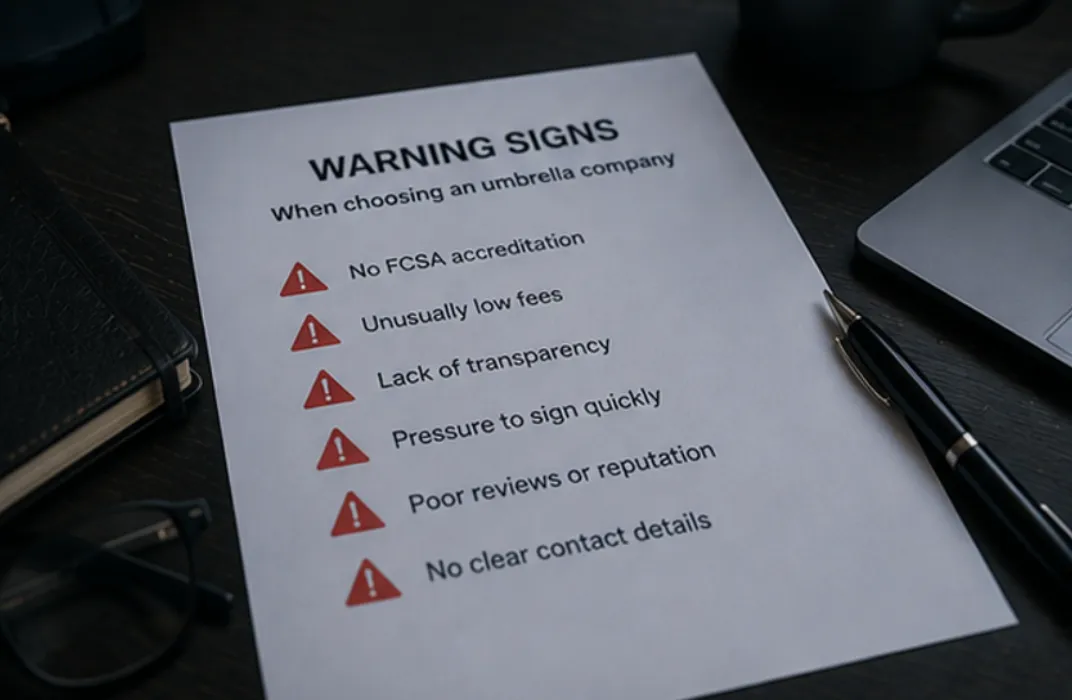 What warning signs should I look for when choosing an umbrella provider?