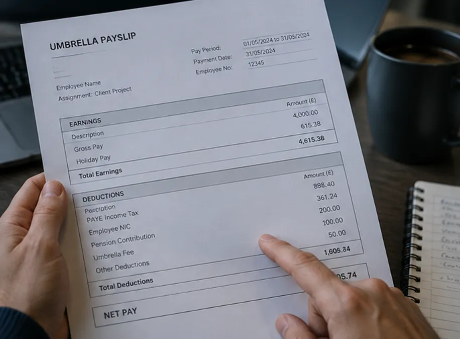How do I understand my umbrella payslip?
